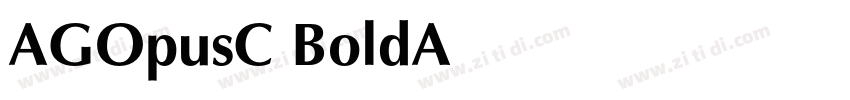 AGOpusC Bold字体转换